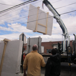 Workers Installing Materials Workers Installing Materials